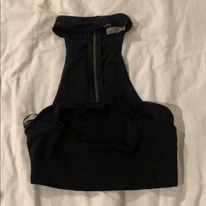 Black crop top